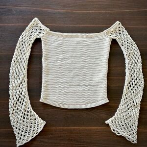 Zara Crochet Off the Shoulder Top